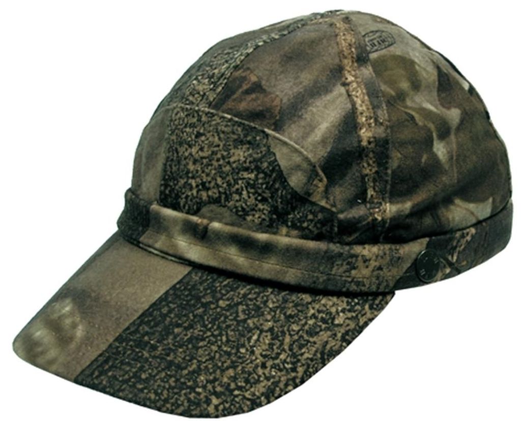 MFH Cap, orange Leuchtstreifen, hunter-braun