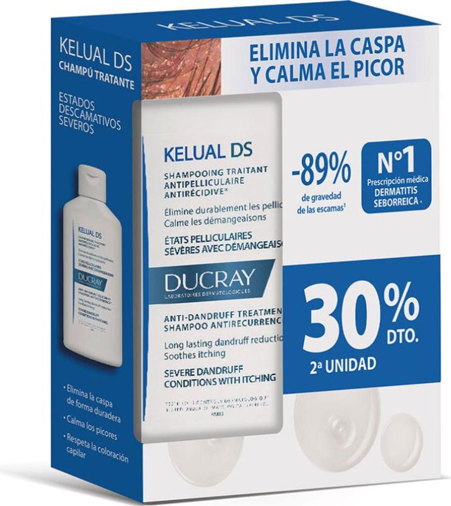 KELUAL DS Anti-Schuppen-Behandlung Shampoo-Duo 2 x 100 ml Produktbild 
