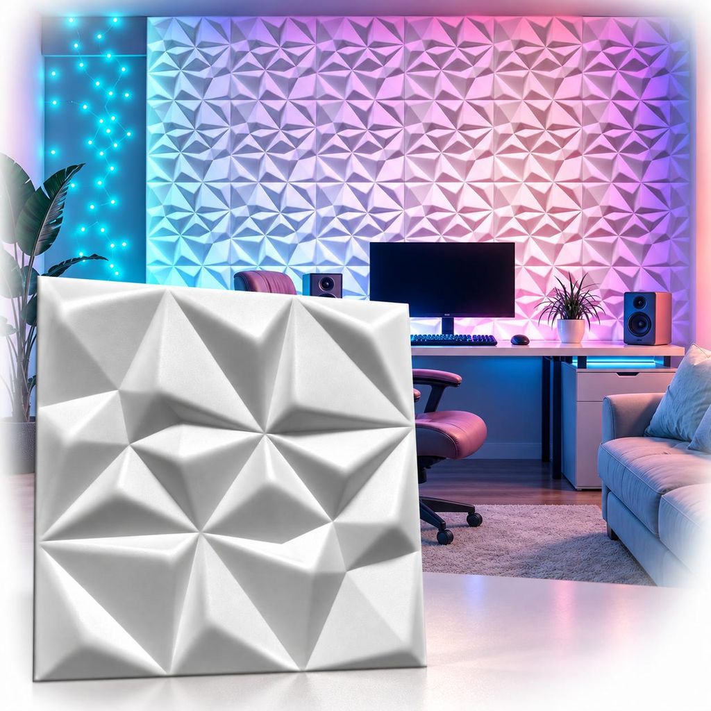 Paneles 3D, paneles de pared de poliestireno XPS (aislante Imagen del producto  Imagen generada por IA