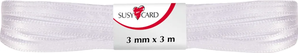 Ruban Blanc Satin 3mm Finition Parfaite pour Emballage et DIY 3m