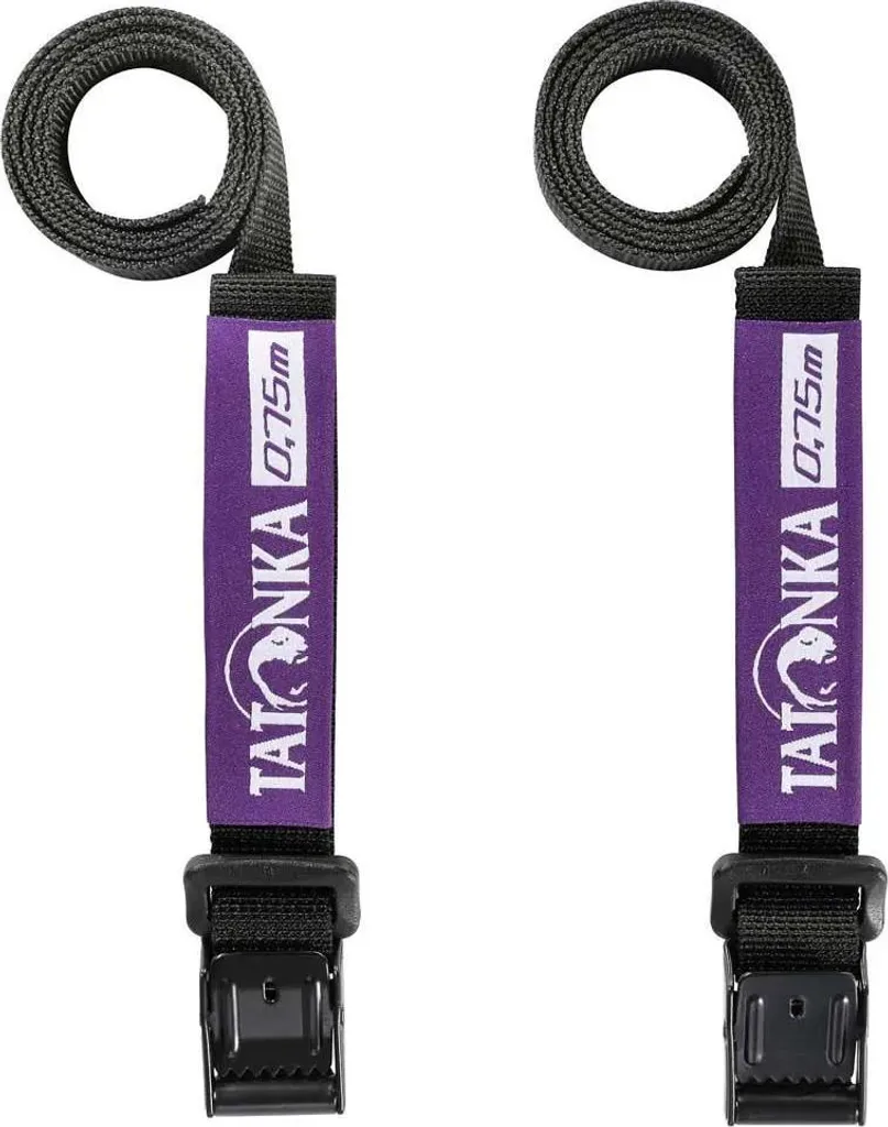 Cinghie Fissaggio Moto Tatonka 75cm Viola - Set 2 Pezzi Anti-Vibrazione