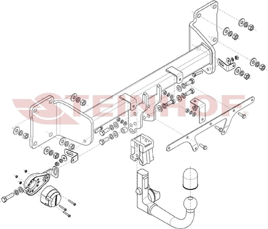 Z546070 Anhängerkupplung passend für BMW IX 07/2021- abnehmbar