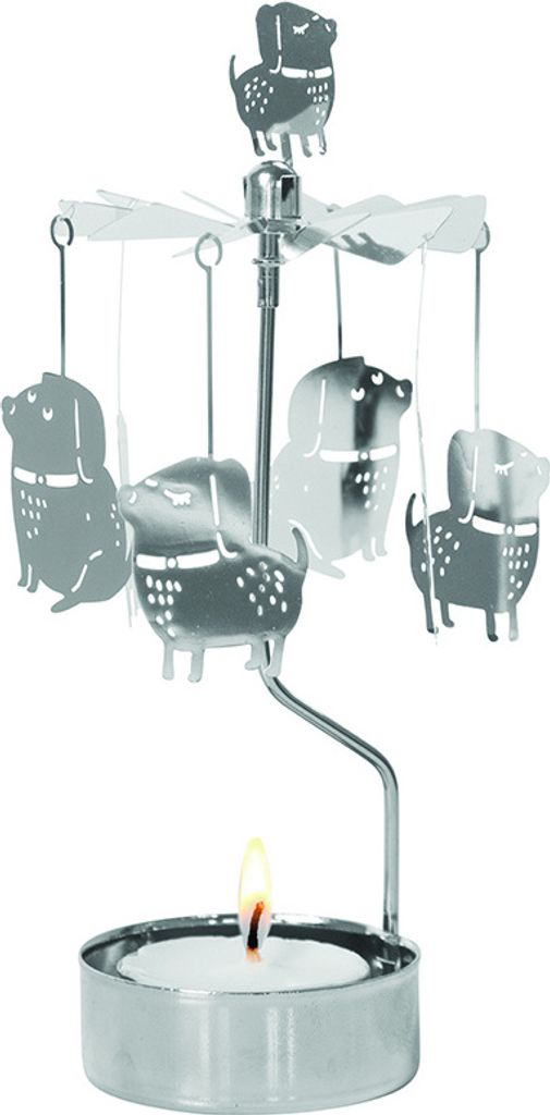 Lustige Hunde teelichtkarussell - Pluto Design