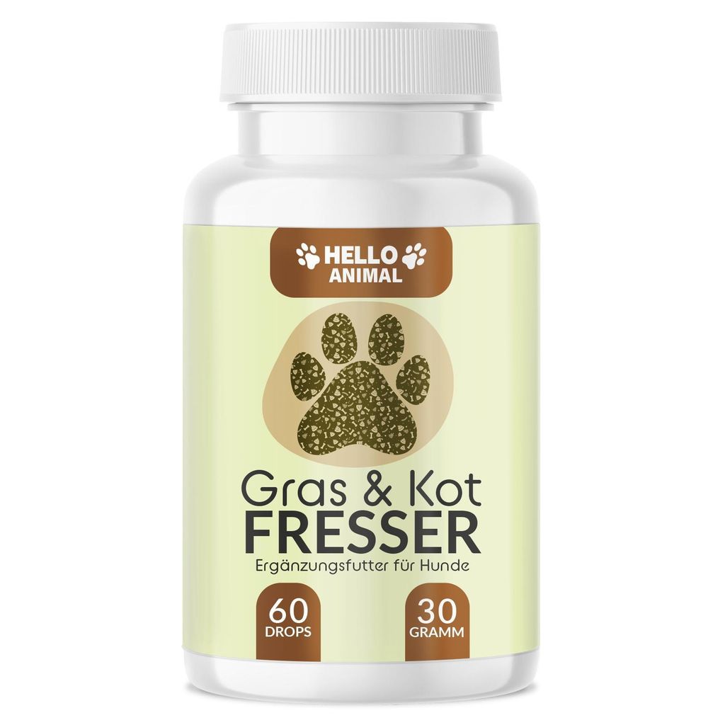 Hello Animal Gras- und Kotfresser Leckerlis für Hunde – Für eine bessere Verdauung und einen gesunden Magen-Darm-Trakt – Wurmkur – Verdauun...