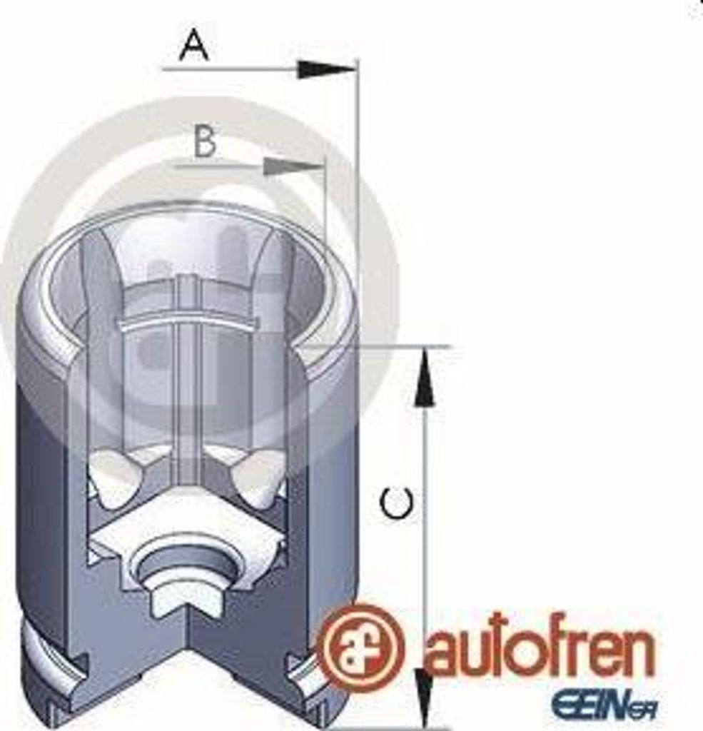 AUTOFREN SEINSA D025233 Kolben, Bremssattel OE 212632 kompatibel mit Sedici, Accord, Civic, Insight, Jazz, Prelude