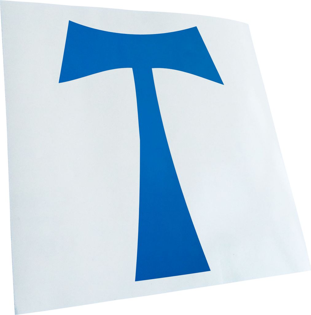 Kiwistar - Autoaufkleber - Antoniuskreuz - Blau - 24x17cm - Aufkleber für Auto, Laptop, Fahrrad, LKW, Motorrad Mehrfarbig JDM Decal Racing