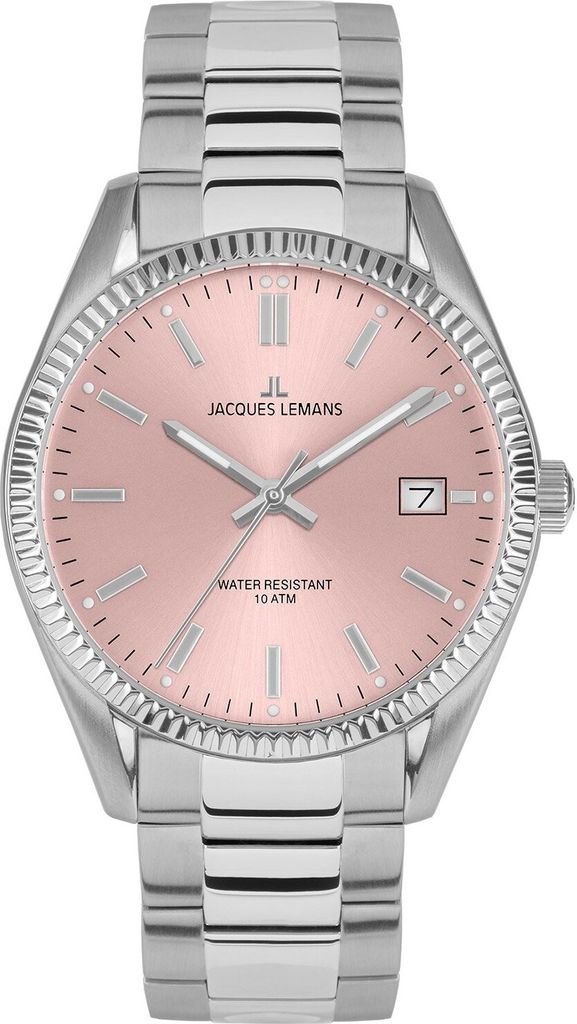A close-up studio shot of a women's wristwatch.
