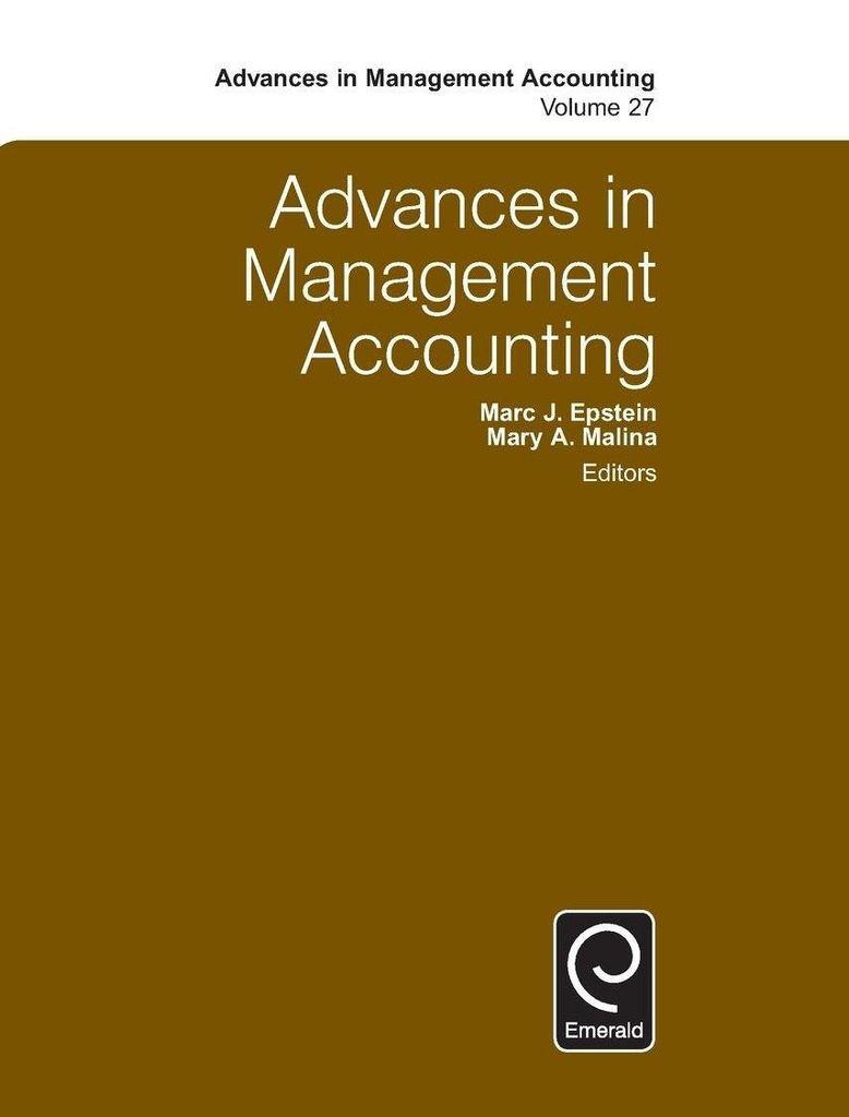 Advances in Management Accounting