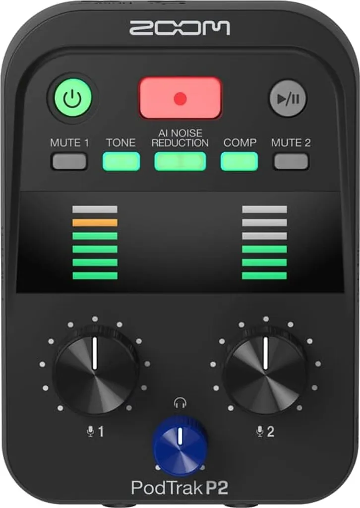 Zoom PodTrak P4 Enregistreur Podcast Portable avec 4 Entrées XLR Micro