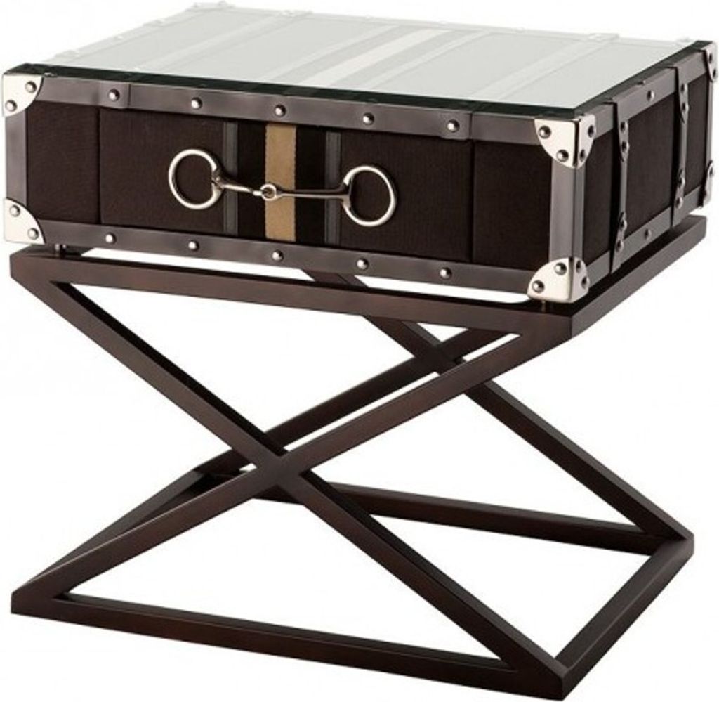 Casa Padrino Luxus Art Deco Designer Beistelltisch Grau - Hotel Tisch Möbel