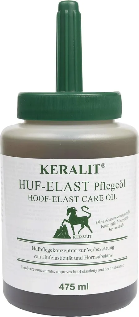 Keralit Huf-Elast 475ml Réparateur pour Sabots Abîmés avec Pinceau de Soin