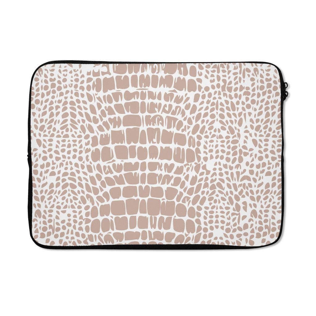 MuchoWow Laptop Hülle 14 ZollTiermuster - Schlange - Rosa - Pastell Laptoptasche - Laptoptasche - Stoßsicher - Schutzhaube
