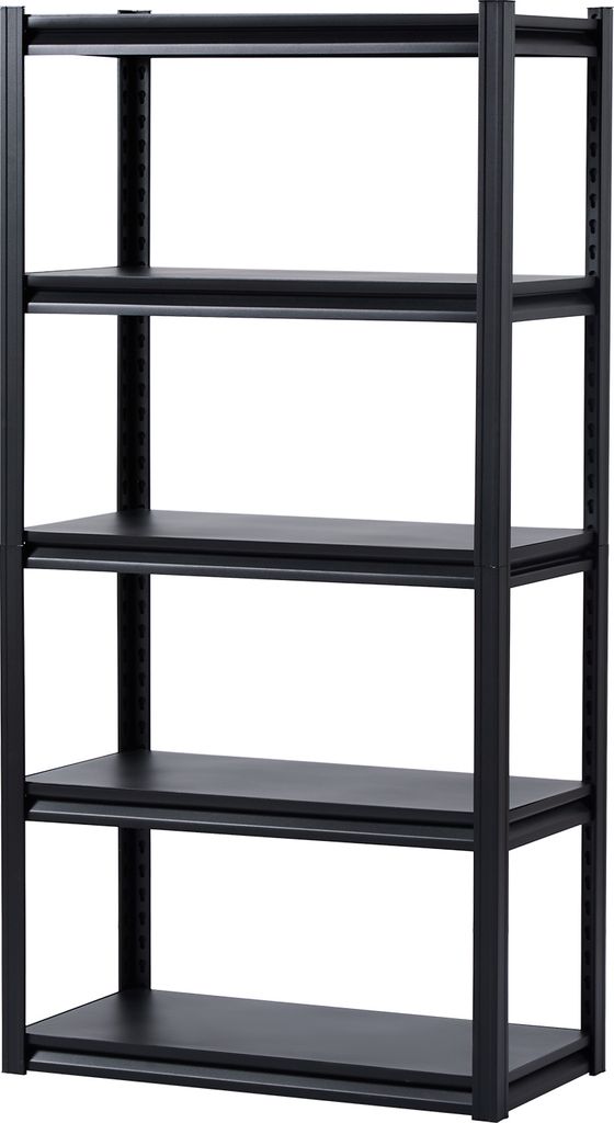 SucceBuy-Lagerregale, 2000 lbs Tragkraft, 5-stufiges Garagenregal, 16" T x 32" B x 63" H, verstellbare Metallregale für Garage, Küche, Lager, Kel...