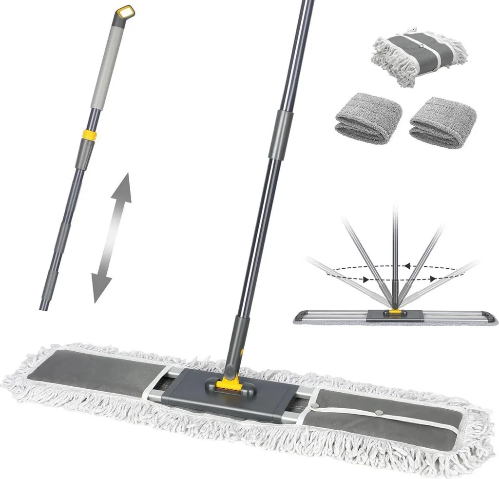 Balai pour entrepôt 90cm idéal grandes surfaces et manche modulable