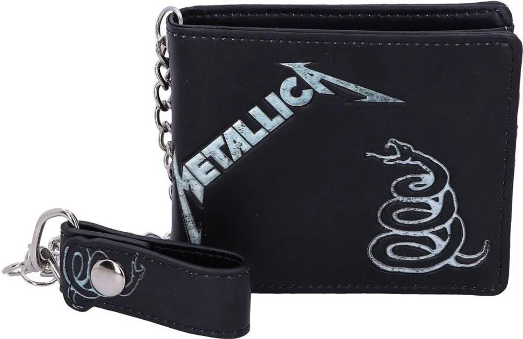 Portefeuille Metallica The Black Album en Cuir Synthétique Noir Rock