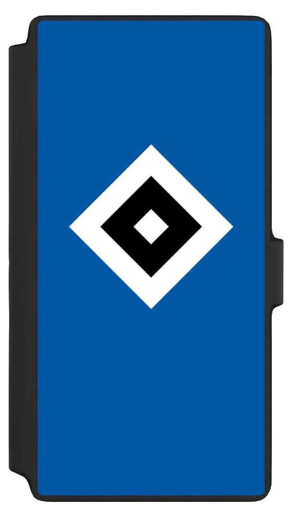 NIVOCASE Klapphülle für Samsung Galaxy S22 Ultra Handyhülle aus Kunst Leder NIVOflip schwarz HSV Hamburger SV Logo