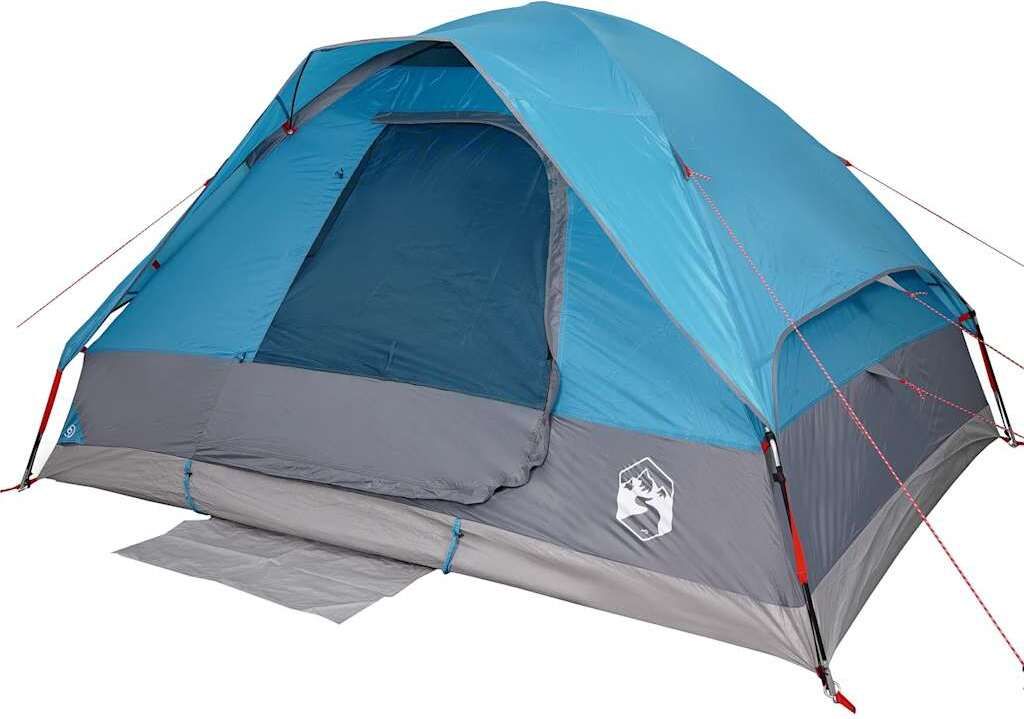 vidaXL Kuppel-Campingzelt 2 Personen Blau Wasserdicht