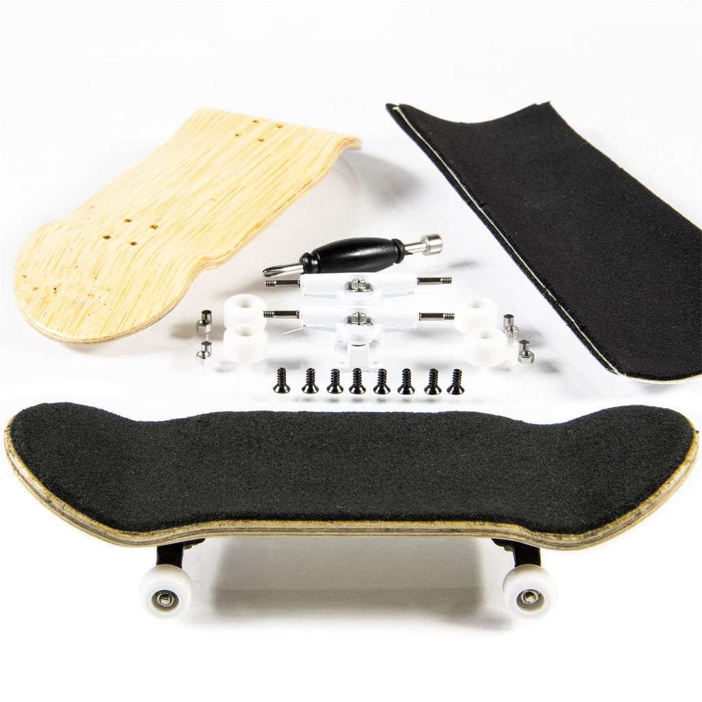 Finger-Skateboard Bauset in gelbbraun (Design 3)