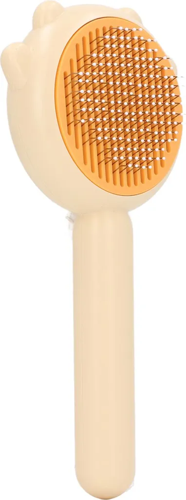 Pettine Multifunzionale Cane Gatto Giallo - Spazzola Efficiente Staccabile