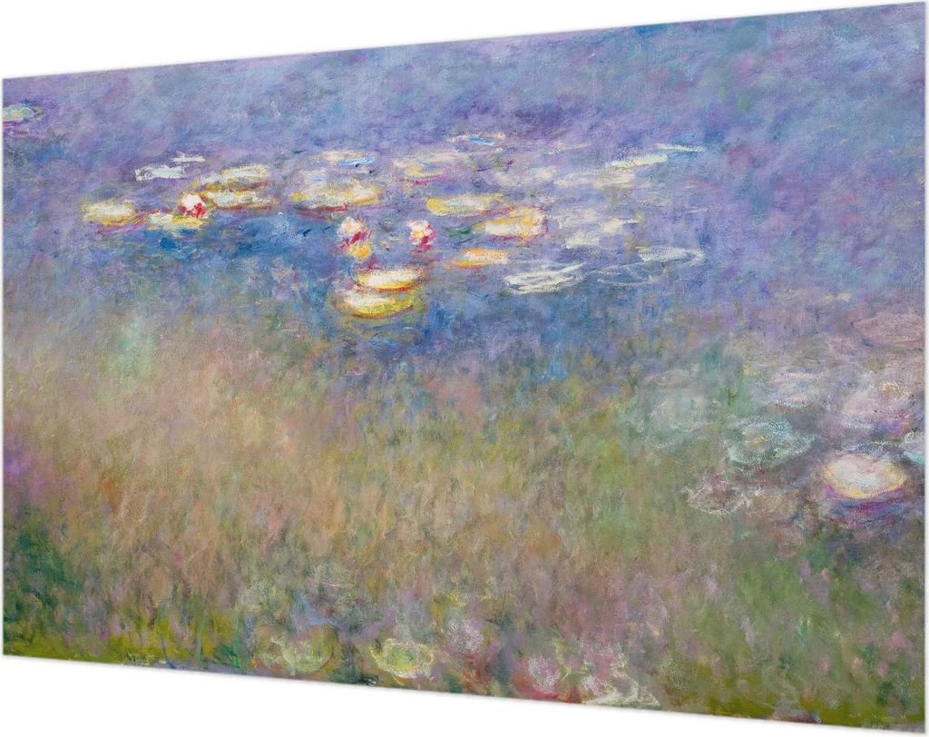 Wandtapete - Dekorative Tapete für Wohnzimmer- Tapetenfolie für Wanddekoration - 104x70 cm - Seerosen