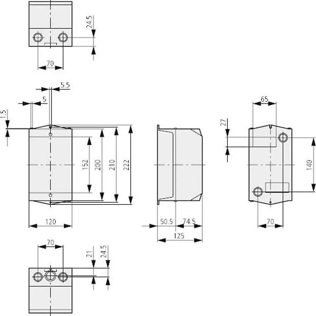 Custodia Eaton 206895 CI-K3-125-M | Design Industriale IP65 - 2