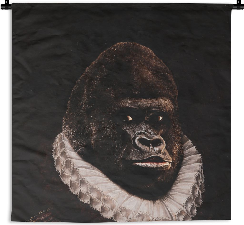 MuchoWow Wandteppich Wandbehang Wilhelm von Oranien - Kunst - Gorilla 150x150 cm Tapisserie Dekoration Wandtuch - Wohnaccessoires - Modernes
