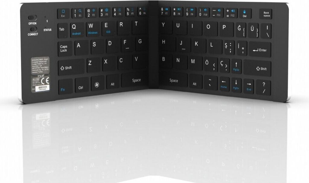 Inca Tastatur IBK-579BT Mini-Größe mit faltbarer Struktur, Akku layout Deutsch