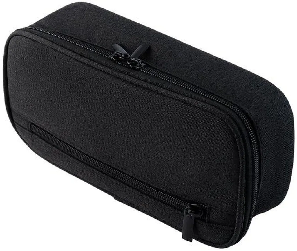 Sac d'école noir de grande capacité avec étiquette pour garçon - 35L