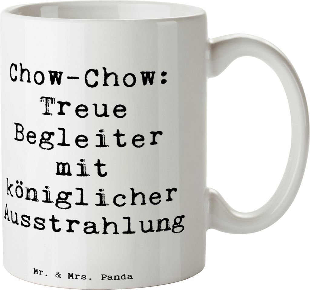 Mr. & Mrs. Panda haferl Spruch Chow-Chow Treue Begleiter - Produktbild 