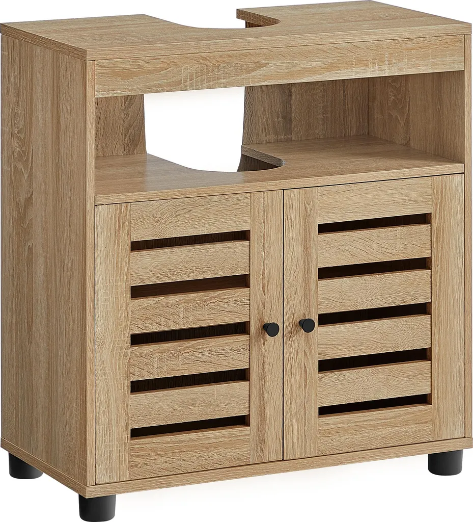 Meuble Bas Salle de Bain pour Petit Espace - Chêne Sonoma 60 x 30 cm