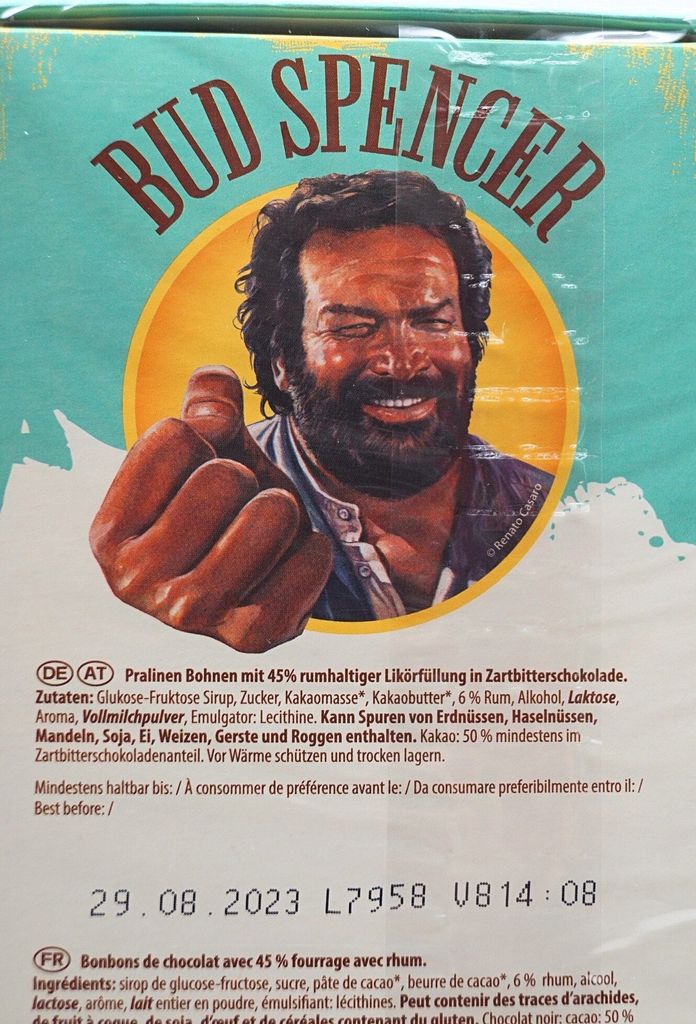 Piasten Bud Spencer Caribic Rum Schokobohnen mit Rumfüllung Produktbild 