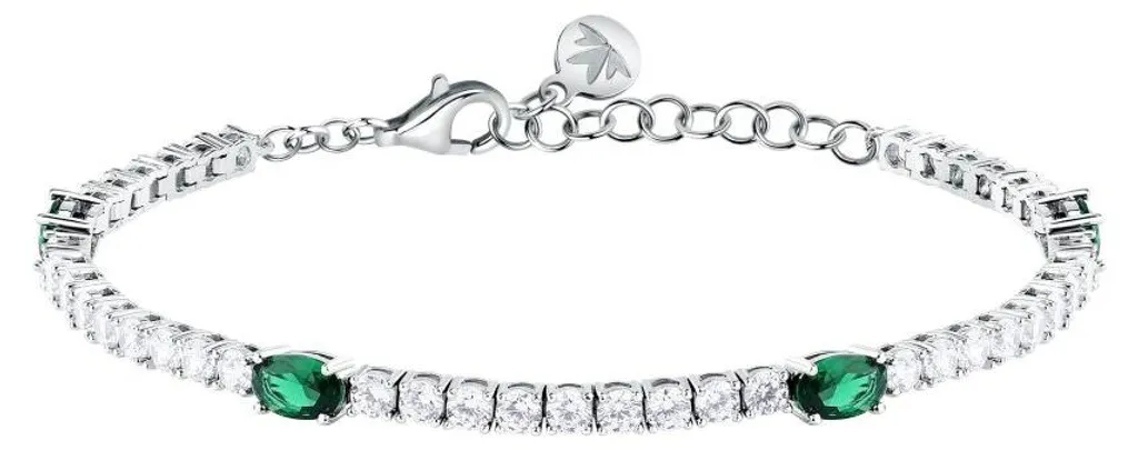 Bracelet zircons verts gros format Tesori SAIW267 éclat exceptionnel