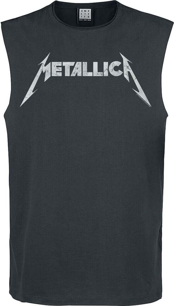 Metallica Tank-Top Herren Amplified Collection - Logo charcoal M