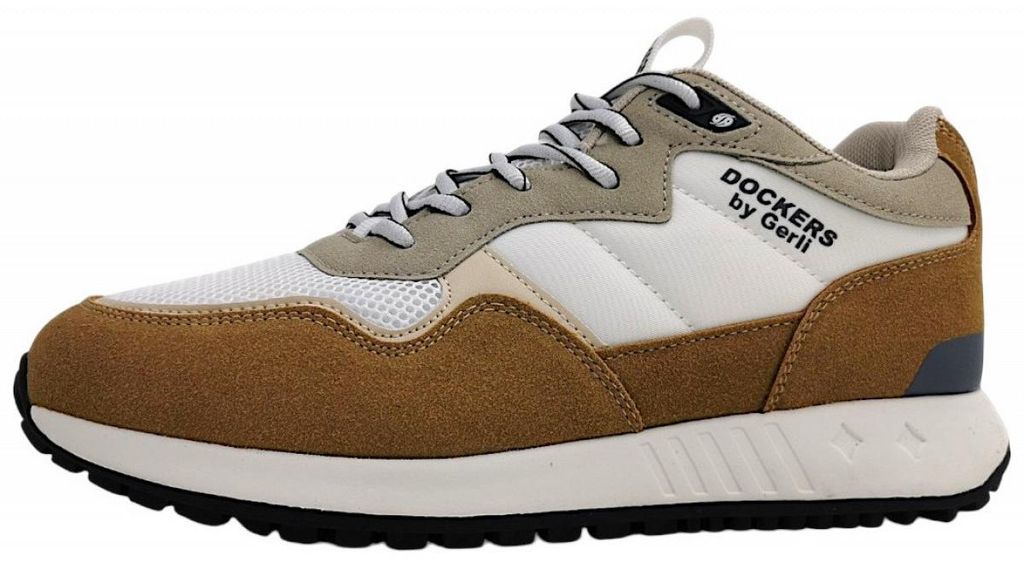 Dockers by Gerli sportlicher Schnürer Beige in Gr. 46
