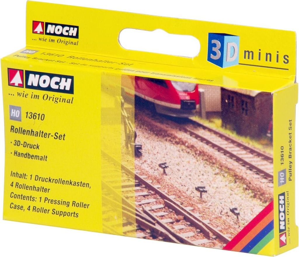 NOCH Stellhebel mit Weichenlaterne links, Modellbahn Zubehör, passend für Spur H0 zur realistischen Ausgestaltung