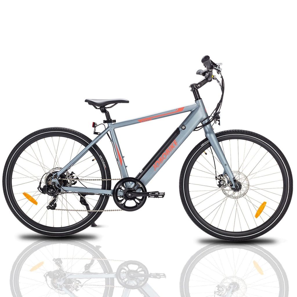 JOBOBIKE E-Bike Viva Elektrofahrrad 7 Gang Shimano Kettenschaltung,27,5 Zoll Reifen 250 W Nabe,Heckmotor,LG 36V/14Ah Akku,Aluminium-Rahmen