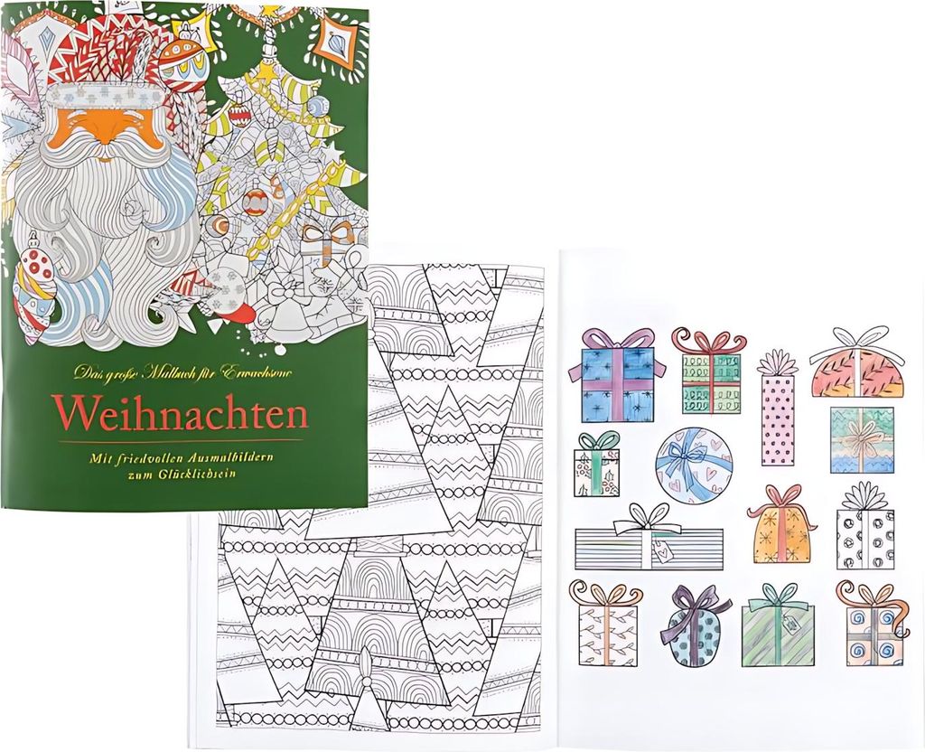 Le grand livre de coloriage pour adultes Motif : Noël / Image du produit 