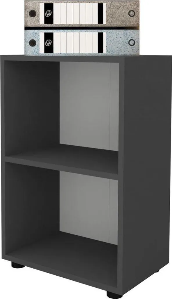 Étagère Nestly 2 compartiments 49x74cm finition anthracite haute densité - 2