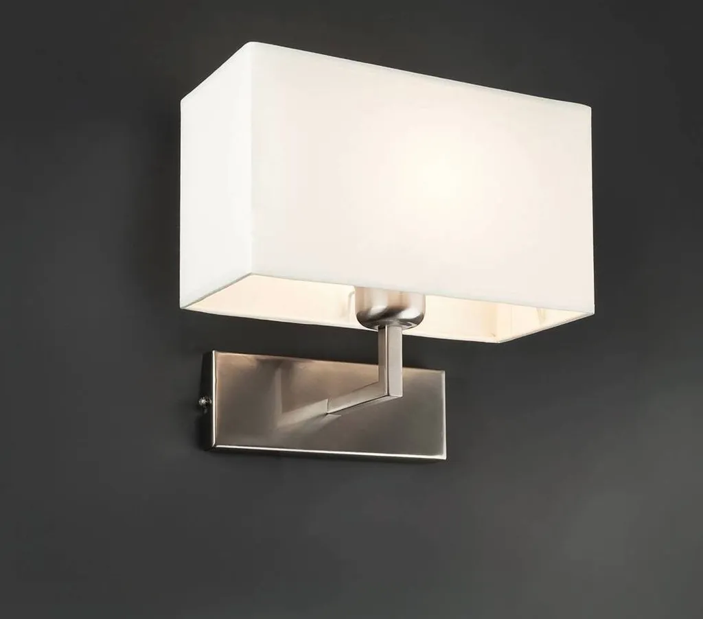 Applique RODA Nichel Opaco Bianco - Lampada Parete Moderna Faro - 4