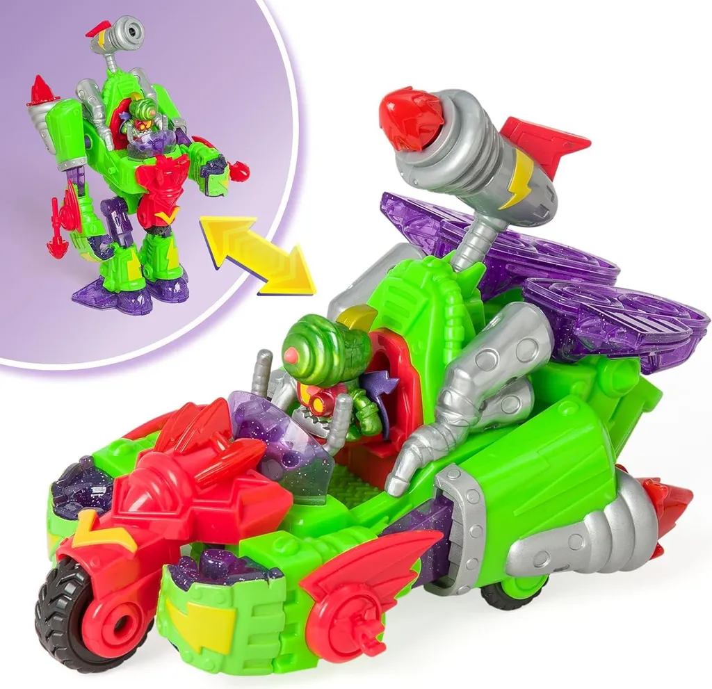 Jouet Robot Transformable Turbo Warrior Speed SuperZings Legends 32220 - 4