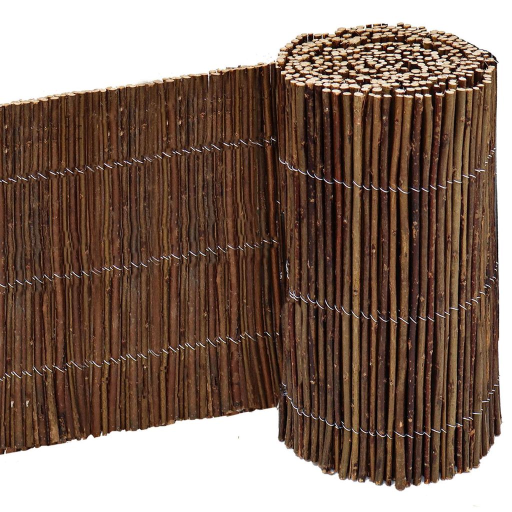 Borde flexible de 300x30 cm para jardines, hecho de madera. Imagen del producto 