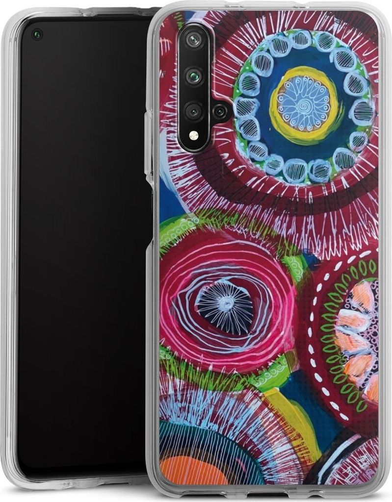 DeinDesign Handyhülle für Huawei Nova 5T Silikon Hülle Case Smartphone Schutzhülle Farbe Malerei bunt