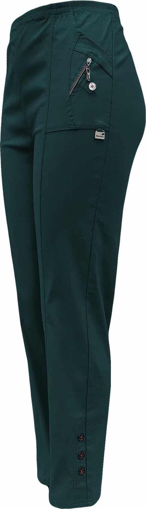 Thermohose mit leichtem Fleece 38 - 52 Damen Stretch Hose Übergang mit Gummibund