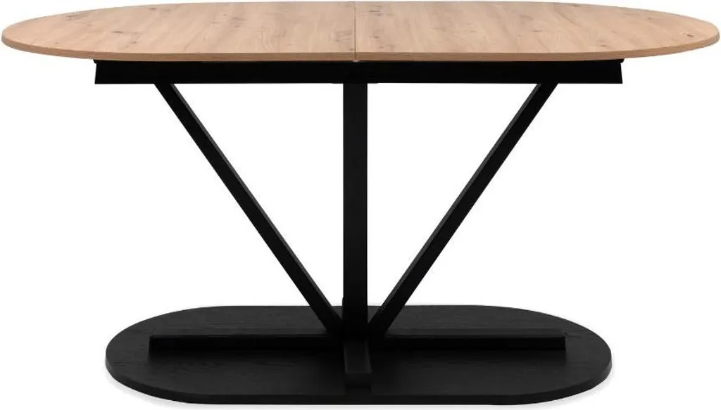Table de repas 8 personnes extensible 160 à 200 cm VESTER chêne