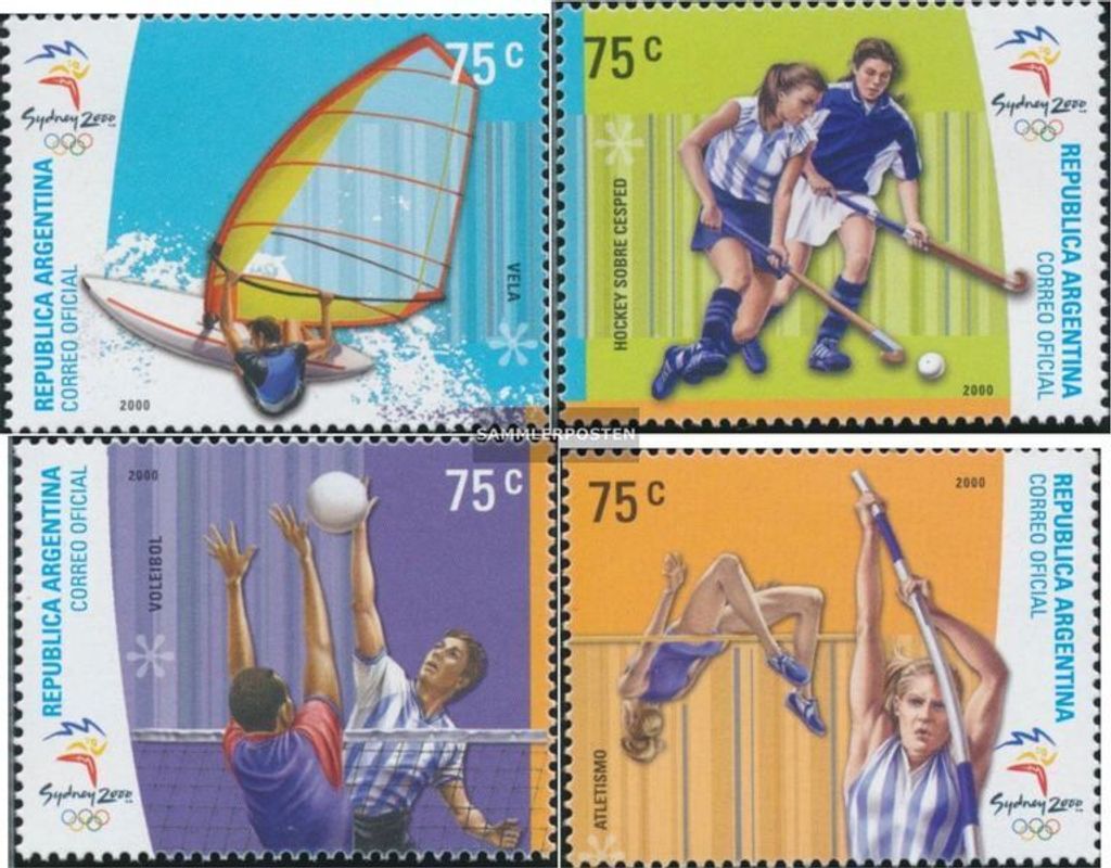 Briefmarken Argentinien 2000 Mi 2601-2604 (kompl.Ausg.) postfrisch Olympische Sommerspiele