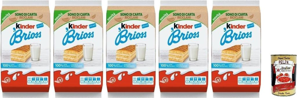 Kinder Brioss, Milchgebäck Snacks, 5er Pack, 280g + Italian Produktbild 