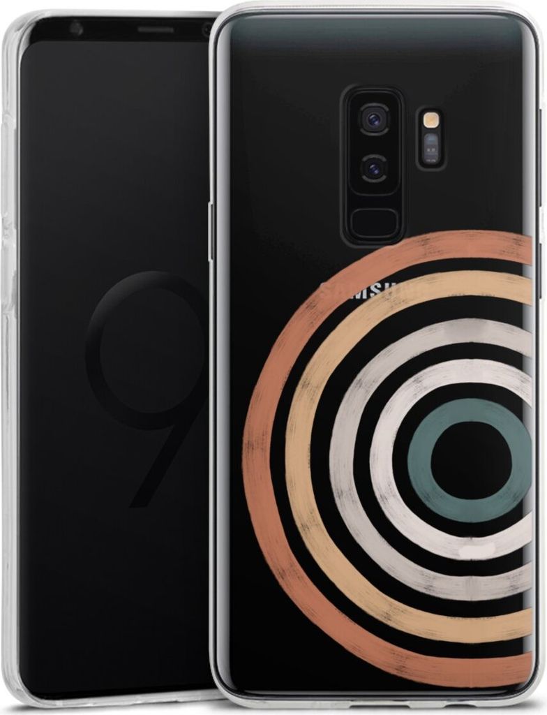DeinDesign Handyhülle für Samsung Galaxy S9 Plus Silikon Hülle Case Smartphone Schutzhülle Kreise Regenbogen Wasserfarbe