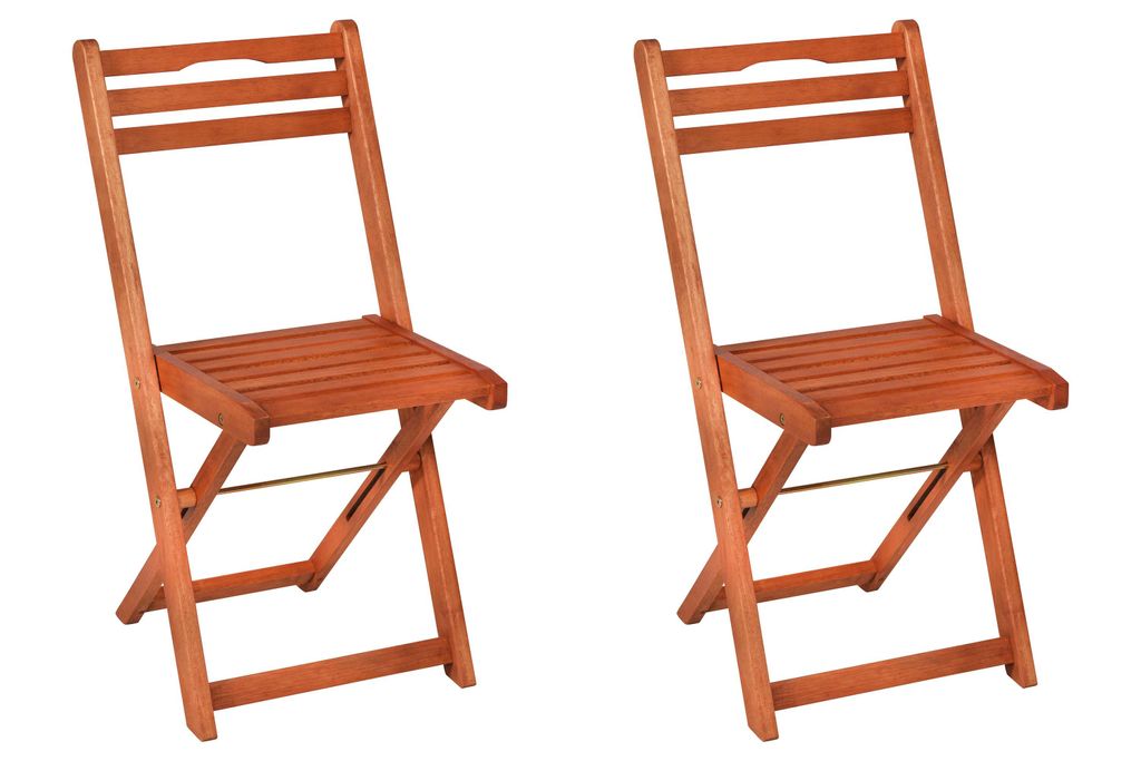 Merxx Gartenstuhl Porto, klappbar, 2er Set - Eukalyptus Produktbild 