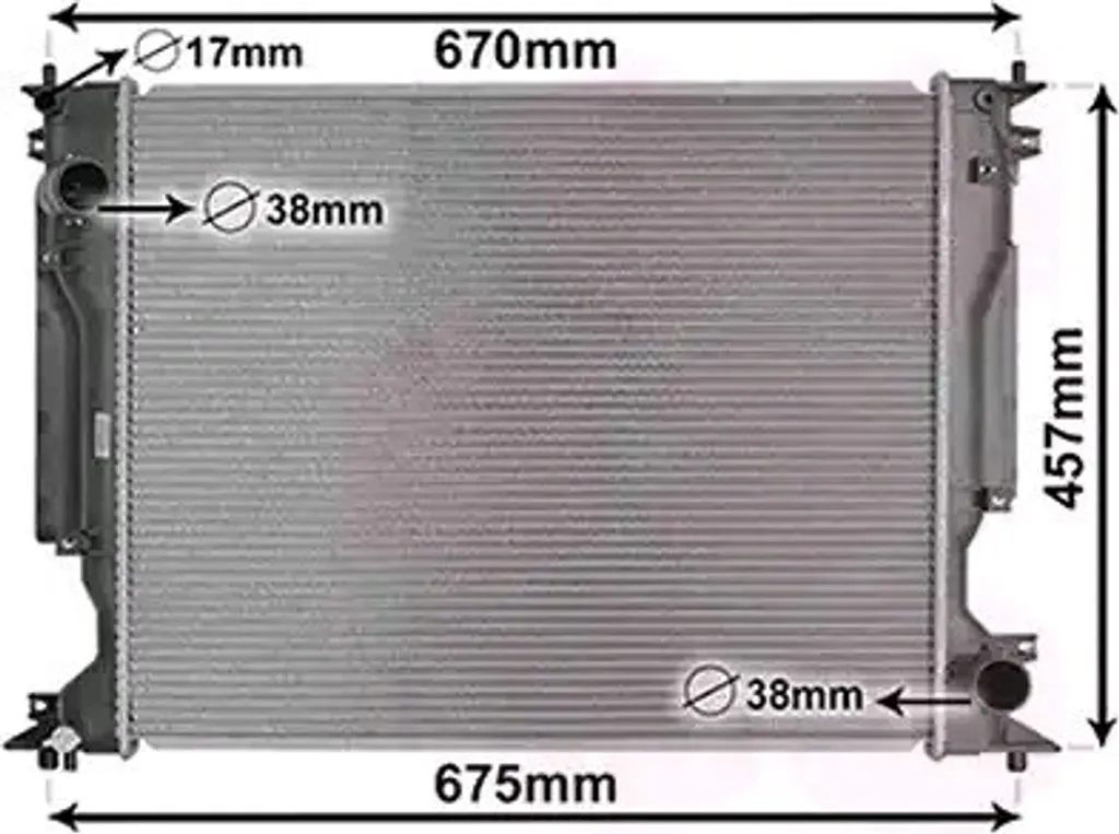Radiateur VAN WEZEL 53002717 en aluminium pour LEXUS IS II série GSE