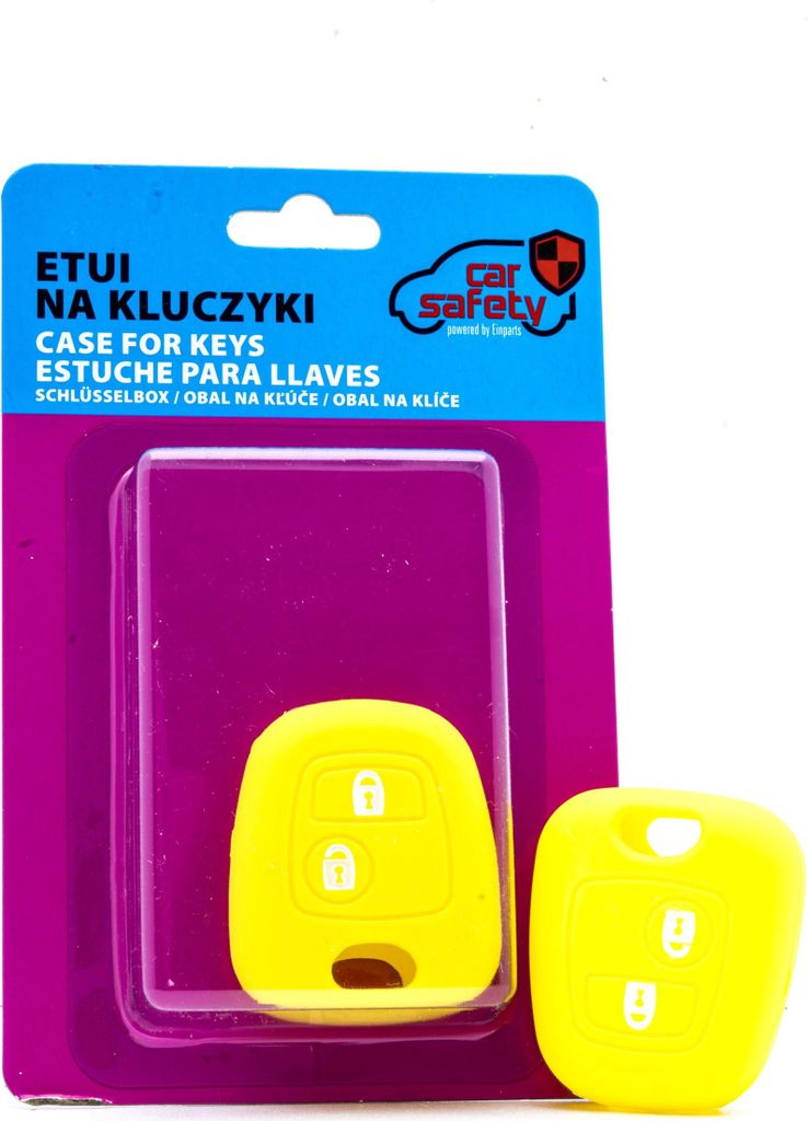 Silikonhülle Schlüsselhülle GELB für Citroen Peugeot Toyota